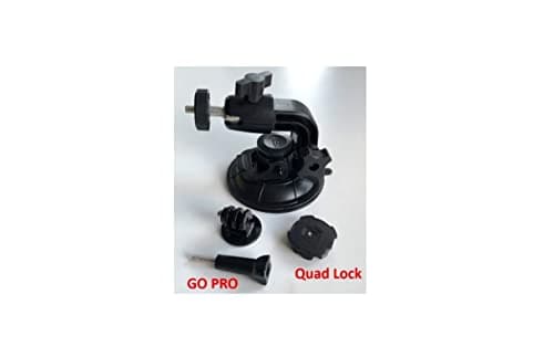 DesignUniverse Support pare-brise Universel pour Téléphone Compatible avec QuadLock et GoPro