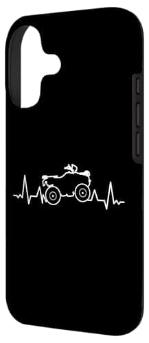 Quad équitation Motard Velcro Couverture pour iPhone 17 Heartbeat Coque Moto