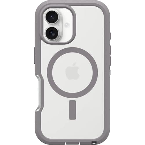 Otterbox Coque Defender Series Pro XT Clear MagSafe iPhone 17 Pro, Protection Antichoc et Anti-Chute, pour Athlètes, Bon — Transparent/Gris