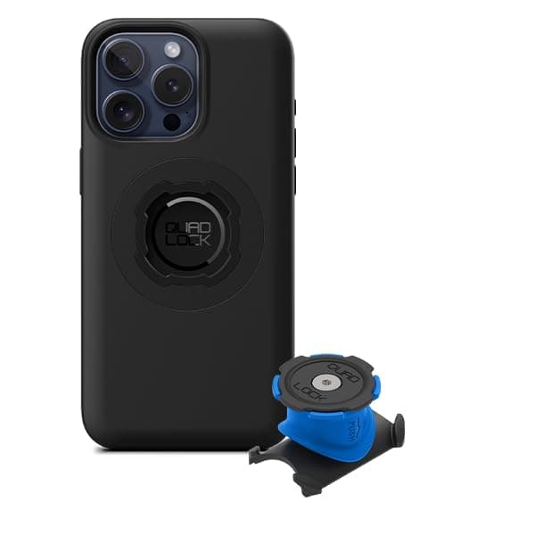 Quad Lock Potence/Guidon Support de Téléphone pour Vélo - Kit Compatible iPhone 15 Pro MAG