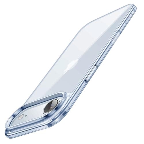 JETech Coque pour iPhone 17 Pro Max 6,9 Pouces - Étui Housse Anti-Jaunissement, Antichoc Bumper, Arrière Transparente An — Bleu