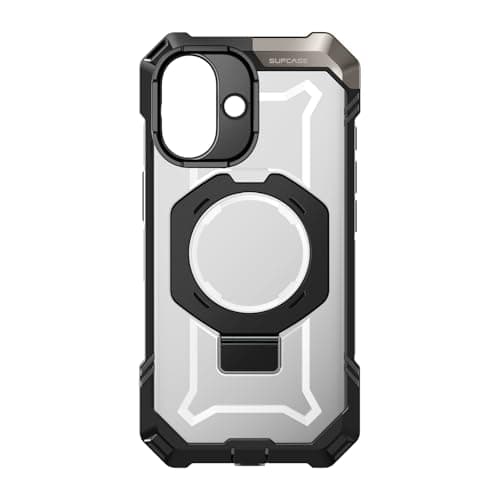 Coque SUPCASE pour iPhone 17 avec Support Métal Réglable et protection militaire Noir — Noir