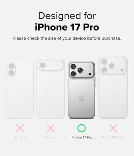 Ringke Coque Magnétique Antidérapante Compatible avec iPhone 17 Pro - Onyx Magnetic Souple – Durable et Étui Bandoulière