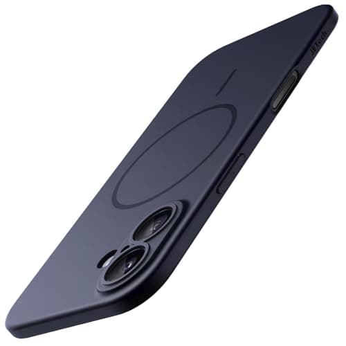 JETech Coque Magnétique Fine pour iPhone 17 6,3 Pouces Noir  
JETech Coque Magnétique Compatible MagSafe pour iPhone 17 — Bleu Foncé
