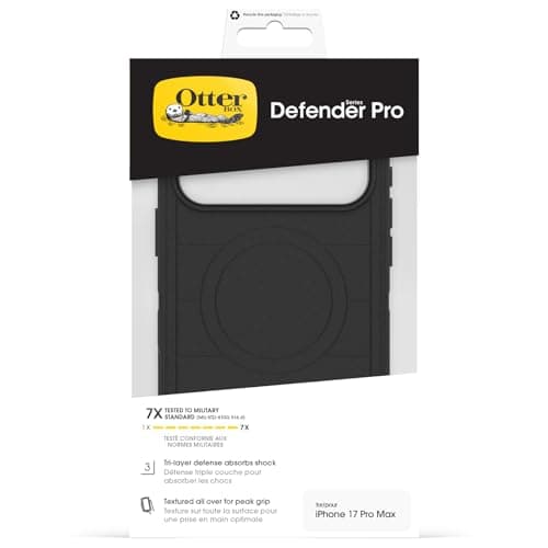 Otterbox Coque Defender Series Pro MagSafe pour iPhone 17 Pro Max, Résistante aux Chutes, Ultra Robuste, Protection Opti