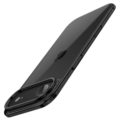 JETech Coque pour iPhone 17 Pro Max 6,9 Pouces - Étui Housse Anti-Jaunissement, Antichoc Bumper, Arrière Transparente An — Noir
