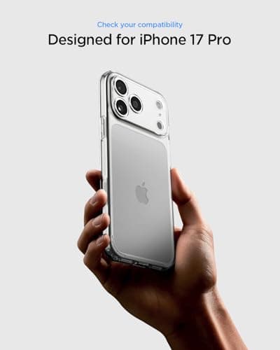 Spigen Coque pour iPhone 17 Pro Ultra Hybrid - Anti- jaunissement - Transparent pour Professionnels - Protection Avancée