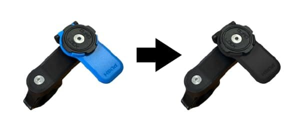 Languette Phone Ride Compatible Quadlock ® Support pour Téléphone Noir