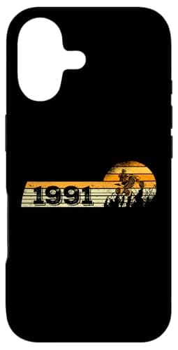 ATVs Quad-Biker Anniversaire Vintage 1991 pour Adultes Race Track Produktivitat Coque en Silicone iPhone 17