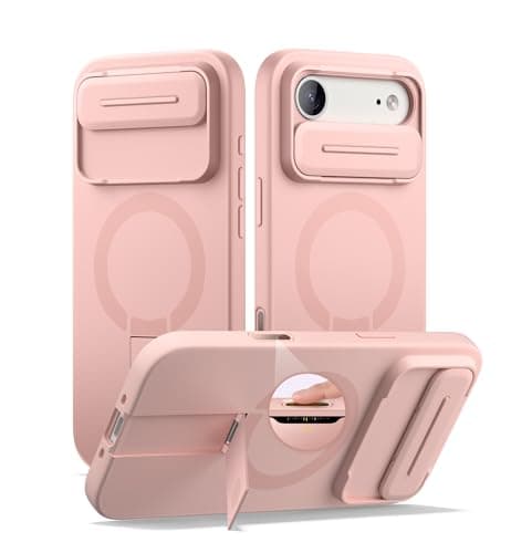 Coque magnétique SURITCH pour iPhone 17 Pro - Protection et support réglable (Bleu foncé)  
Coque magnétique SURITCH iPh — rose