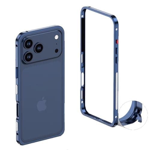 Teroxa Coque de protection antichoc pour iPhone 17 Pro Max, cadre en alliage d'aluminium aéronautique résistant aux choc