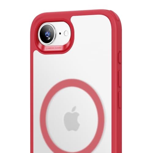 <think>

</think>

Coque ESR pour iPhone 17 Pro Max, Protection Caméra, Compatible MagSafe, Étui Militaire Antichute, Tr — Rouge Transparent