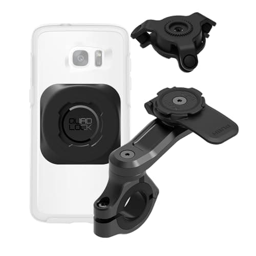Quad Lock Support téléphone Moto Pro pour Guidon universel avec amortisseur de vibrations + adaptateur MAG universel (co