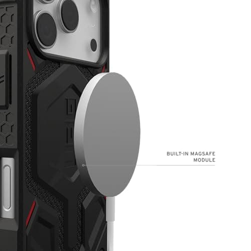 Urban Armor Gear Monarch Pro Case pour Apple iPhone 17 Pro Coque (Charge sans Fil/Magnétique, 5 Couche Protection) Noir