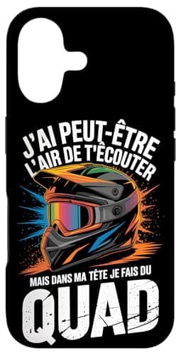 Coque J'Ai Peut-Être L'Air De T'Écouter Quad pour iPhone 17 Protection Avancée et Mode Multi-App فقالطة