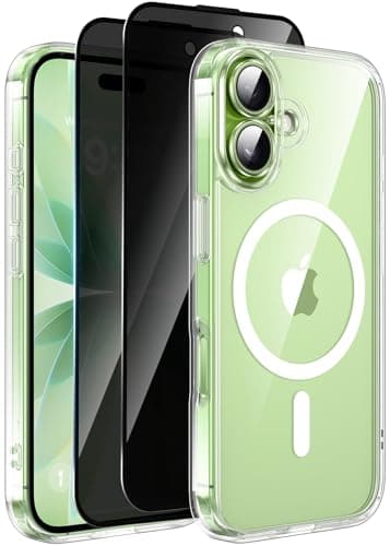 Helssitot Coque Magnétique iPhone 17 Militaire + 2 Verres Trempé Anti-Espion
