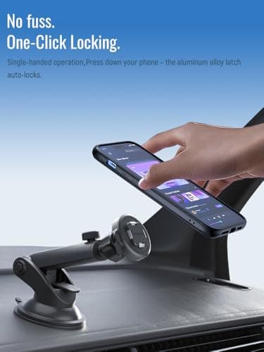 sincetop Voiture Téléphone Support 3-en-1 - Pare-Brise, Tableau de Bord et Bureau – Angle Réglable 360° – Fixation Rapid