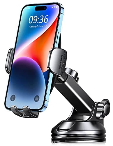 CIRYCASE Support Téléphone Voiture | Ventouse Ultra Puissante / Rotation 360° à Una Main / Pour Smartphone 4-7"