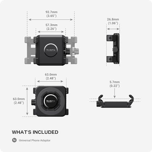 TUSITA Lock Support de Téléphone Universel - Compatible avec Quad Lock | Pour Tous Types de Téléphones | Accessoire Idéa