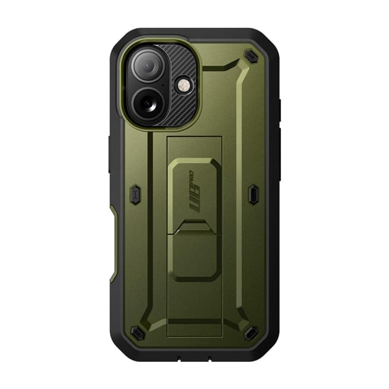 SUPCASE Coque pour iPhone 17 2025 [Protection Qualité Militaire & Béquille Intégrée] Coque Intégrale Robuste pour iPhone — Vert