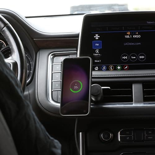 Quad Lock Support de Téléphone pour Voiture Populaire avec Tête de Charge sans Fil pour iPhone 16 Pro|Cadre MAG V2|Grill
