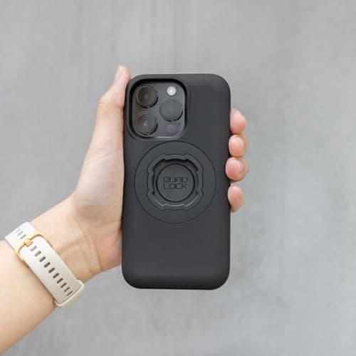 Quad Lock Support Téléphone Pro pour Moto avec Amortisseur et Coque MAG pour iPhone 15 Pro Max