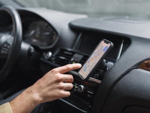 Quad Lock Support Téléphone Voiture pour Conducteur avec Fonction Obsolète-Preventive,pour Conducteurs Actifs,à Utiliser
