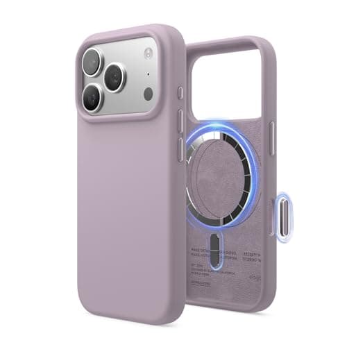 Coque magnétique en silicone elago pour iPhone 17 Pro - Antichoc et mince (Stone)  
Coque MagSafe premium en silicone el — Violet Doux