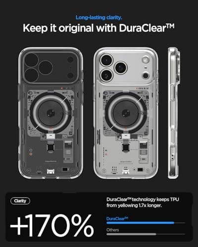 Coque Spigen Ultra Hybrid MagFit DuraClear pour iPhone 17 Pro - Protection Avancée et Adhésion Parfaite