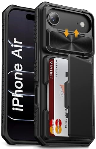 Coque Vihibii iPhone 17 Noir - Silicone Militaire RFID Blocage — Noir