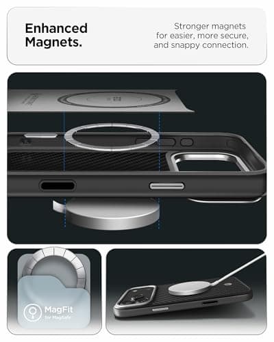 Spigen Coque Enzo Aramid T MagFit pour iPhone 17 Pro Max - Fonctionnel et Stylin', Fibre d'Aramide, Protection Optimale