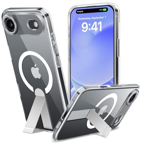 Coque Magnétique Nicekool pour iPhone 17 Pro | Protection Antichoc et Support Invisible | Compatible MagSafe — Transparente