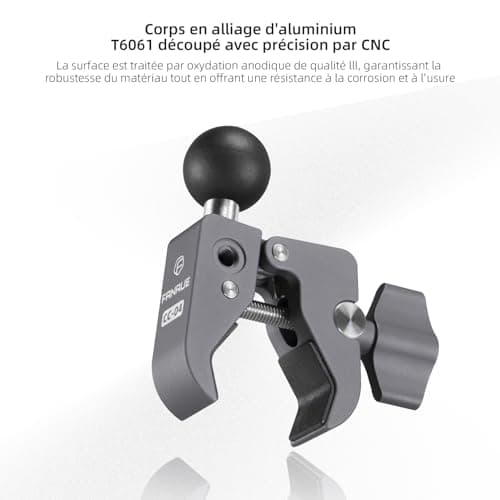 FANAUE Support de téléphone moto rotulé compatible RAM Mounts