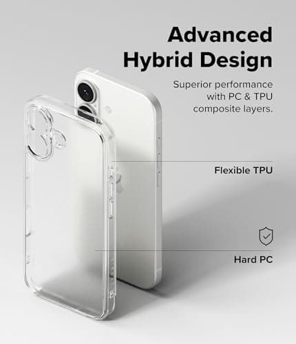 Protection Ringke pour iPhone 17 - Matière Mat Translucide | Protection Anti-Choc | Poche pour Sac Bandoulière