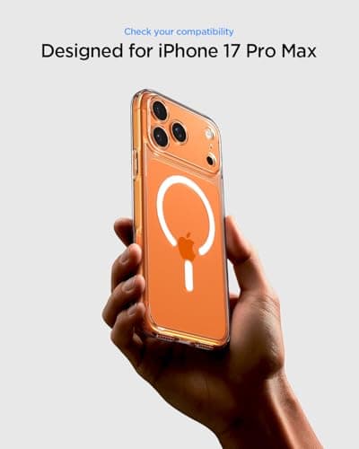 Coque Spigen DuraClear Ultra Hybrid MagFit pour iPhone 17 Pro Max - Blanc - Qualité Signature Spigen