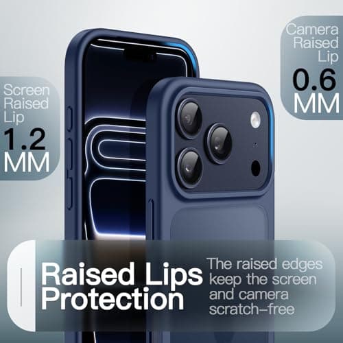 JETech CoqueMate iPhone 17 Pro Max, Qualité Militaire, Protection Antichoc (Bleu Foncé)  
JETech CoqueMate iPhone 17 Pro