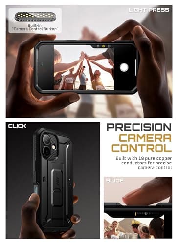 SUPCASE Coque pour iPhone 17 2025 [Protection Qualité Militaire & Béquille Intégrée] Coque Intégrale Robuste pour iPhone
