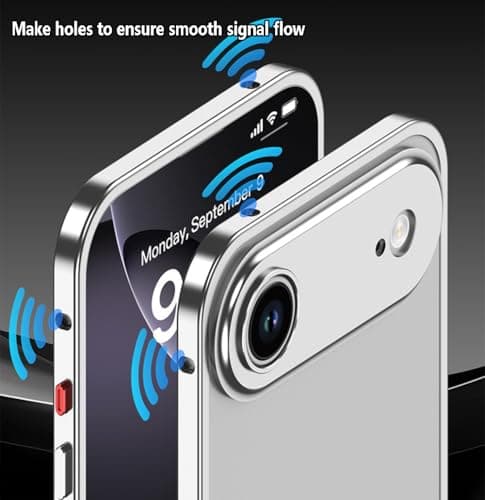 Teroxa Coque de protection antichoc pour iPhone 17 Pro Max, cadre en alliage d'aluminium aéronautique résistant aux choc