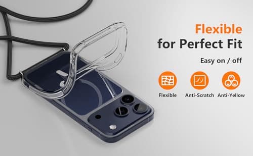 Coque iPhone 17 Pro Max Transparente Anti Jaune Gris Blanc Coin Renforcé TPU Shockproof