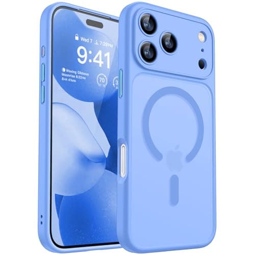 Coque Magnétique pour iPhone 17 Pro Max (6,9 Pouces), Compatible avec MagSafe, Housse Étui de Protection Antichoc et à P — Azul Ultramar