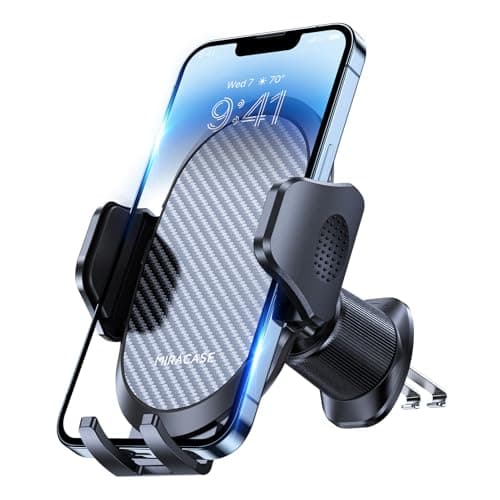 Miracase 2025 Très Stable TéLéPhone Voiture pour Grille D'aération, Compatible 360° Mains Libres GPS 4-7.2" SmartphoneṢ