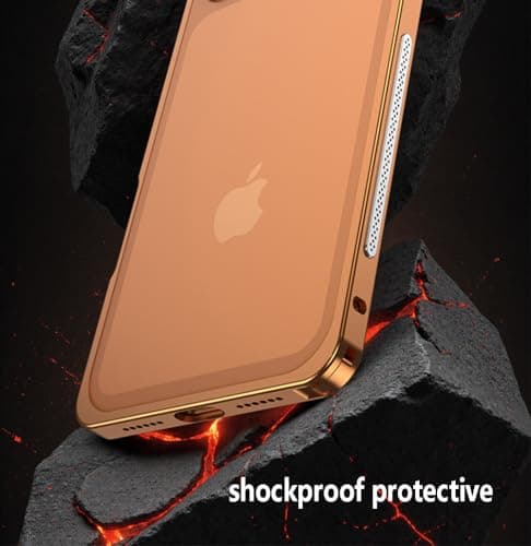 Teroxa Coque de protection antichoc pour iPhone 17 Pro Max, cadre en alliage d'aluminium aéronautique résistant aux choc