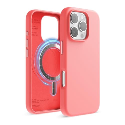 Coque magnétique en silicone elago pour iPhone 17 Pro - Antichoc et mince (Stone)  
Coque MagSafe premium en silicone el — Rosa