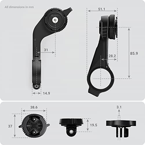 TUSITA Twist Lock Out Front Mount Pro pour Cyclistes - SécuritéAccentué