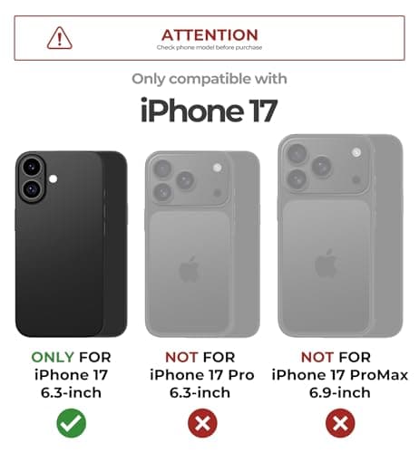 Dexnor pour iPhone 17 Coque Magnétique avec Cache Caméra Coulissant & Kickstand Réglable & Protecteur d'Écran Intégré -