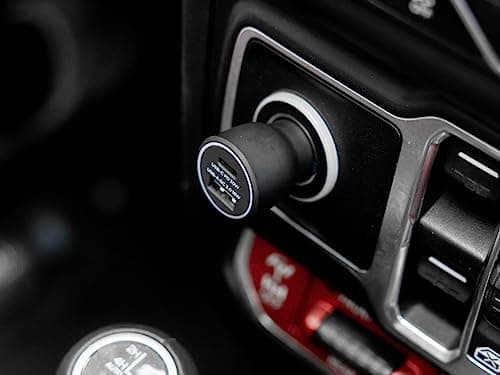 Chargeur allume-cigare Quad Lock double USB 48W pour voiture arrestedé sur cePtuels en déplacement