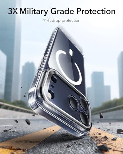 ESR Coque iPhone 17 Pro Max | Protection Qualité Militaire, Commande de Caméra MagSafe Compatible, Protection Antichute