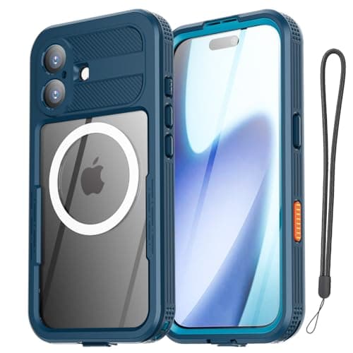 AICase Coque Étanche pour iPhone 17 Air - Protection IP68, Support MagSafe, Résistante à l'Eau, à la Neige, aux Chocs et — Vert