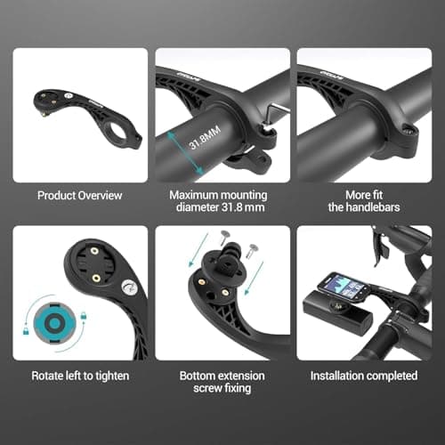 Support Garmin pour Vélo - Compatible Garmin IGS, GPS, GoPro, Garmin Edge, Avant Vélo - Accessoires