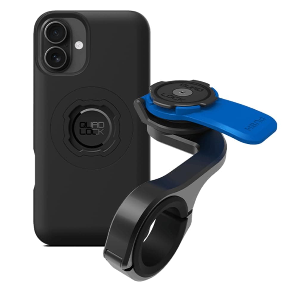 Quad Lock Support Guidon Allongé Pro pour iPhone 16 + Coque MAG + Usage en Déplacement